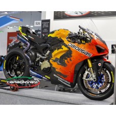 Carbonvani - Ducati Panigale V4 / S / Speciale "DAIDEGAS" Design Carbon Fiber Full Fairing Kit - ROAD VERSION (11 pieces!!) Carbonvani - Ducati Panigale V4 / S / Speciale "DAIDEGAS" Design Carbon Fiber Full Fairing Kit - ROAD VERSION (11 pieces!!)